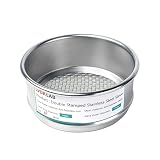 LVDALAB 304 Stainless Steel Mesh Lab Sieve, 10 Mesh (2mm) Aperture Test Sieve, 4inch(10cm) Economy Standard Analysis Sample Test Sieves for Industrial Laboratory Homes