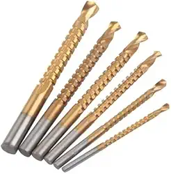 Jogo 6 Brocas Corte Lateral Madeira Alumínio Pro Fox Tools