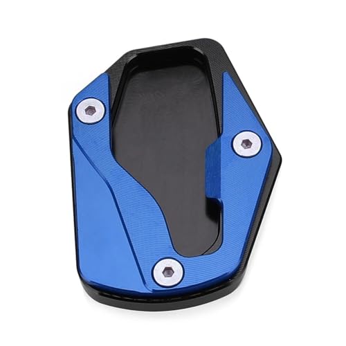 Plaque béquille Forza 250 usinée CNC haute durabilité bleue