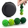 Silicone Magnetic Balls Fidget Toys for Adults & Teens, 4PCS Stress Relief Sensory Toys with Fun Textures, Finger Roller Office Desk Gadget with Organizer Box, Christmas Stocking Stuffer Gift
