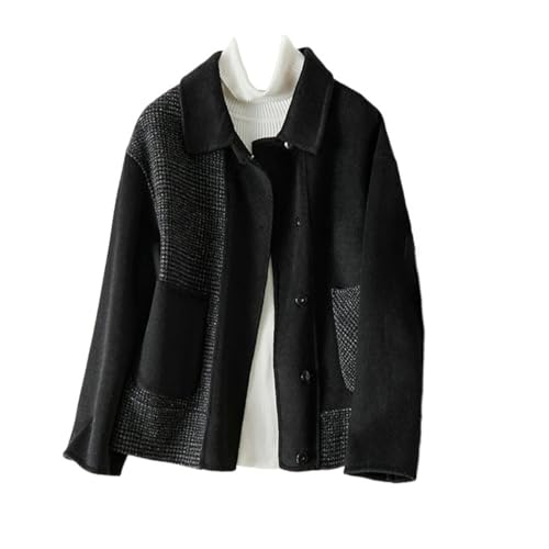 Veste en tweed à carreaux chaude pour ne plus redouter le froid