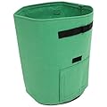 COSMEVIVI Non-Woven Potato Grow Bags with Harvest Window and Handles, 10 Gallon Thickened Fabric Planters for Vegetable and Flower Growing, Sturdy Planting Pouches Suitable for Garden