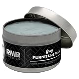 RMP Finishes Furniture Wax Sealant for Painted Furniture, Paint Sealer Topcoat for Cabinets, Unfinished Wood Decor, Beeswax, Gray, 4 oz.