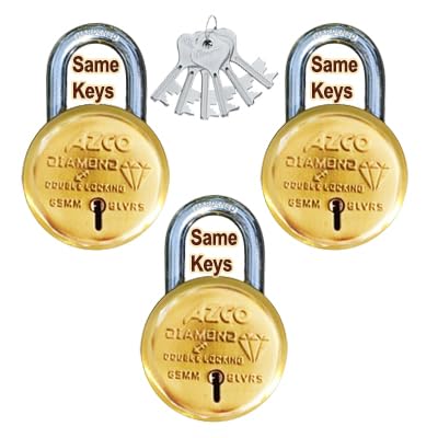 Azco Round Gold-Diamond| 7 levers 65 mm| 6 Same Keys Padlock for Main Door I Gate Lock I Tool Box, Shutters, Shops & Offices I Strong Hardened Corrosion Resistant Shackle I-image-45