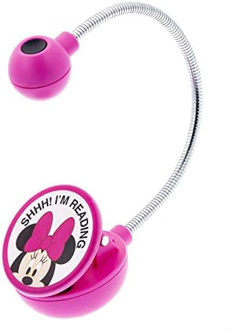 WITHit Disney Clip On Book Light– Minnie –LED Reading Light, Reduced Glare, Portable, Lightweight Bookmark Light for Kids and Adults, Batteries Included