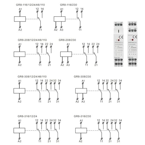Relais de commutation GR8-208 ACDC24V pour protéger vos circuits de commande 8A - 3