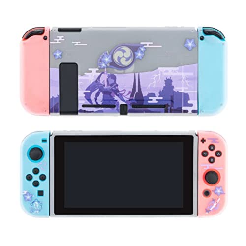 ENFILY Cute GenshinImpact Raiden Shogun Case Compatible with Nintendo Switch, Dockable Case Cover, E