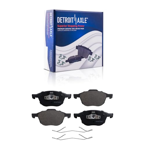 Image of Detroit Axle - Front Brake Kit for 2004-2013 Mazda 3, 2006-2015 Mazda 5, 2010-2013 3 Sport, Brake Rotors and Ceramic Pads Replacement: 11.81 inch inch Rotors
