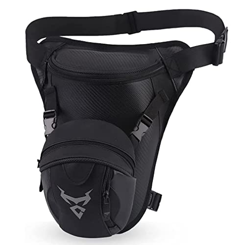 Borsa da gamba per moto Oxford Marsupio per coscia per uomo Donna Viaggio allaperto Escursionismo Ciclismo Sport tattico Bum Hip Fanny Pouch Pack