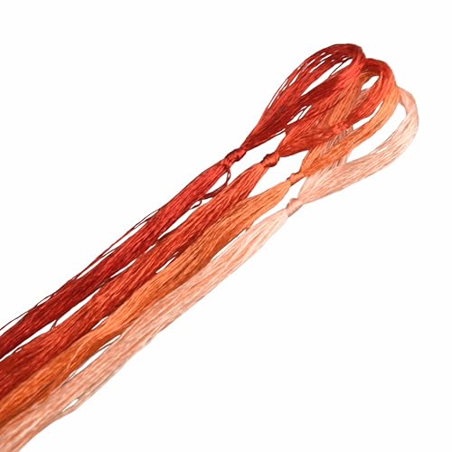 Image of 4 Skeins Mulberry Silk Floss Embroidery Thread Floss-Cross Stitch Threads China Silk Woven Jewelry Threads DIY Sewing Kits (05)