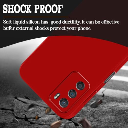 Image of Back Cover for Motorola Moto G42 4G | Full Camera Protection | Premium Liquid Silicon Case | Flexible Bumper Case for Motorola Moto G42 4G (Red)
