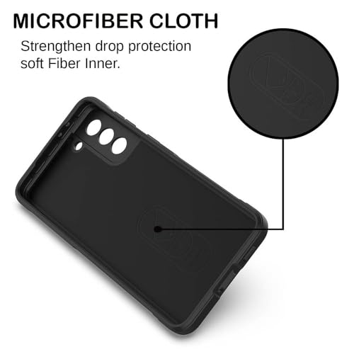 Image of amazon basics Mobile Cover for Samsung Galaxy S22 5G | Full Camera Protection | Liquid Silicon Case | Flexible Bumper Case for Samsung Galaxy S22 5G (Black)