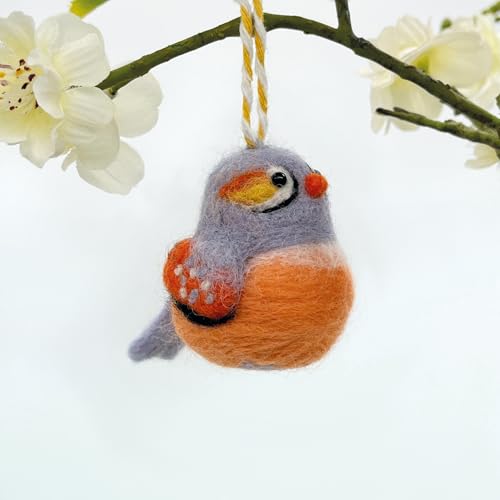 Image of Bergin & Bath Needle Felting Kit Baby Birds - Adult and Teen Arts and Craft Kit for Making Three Little Wool Needle Felted Bird Decorations