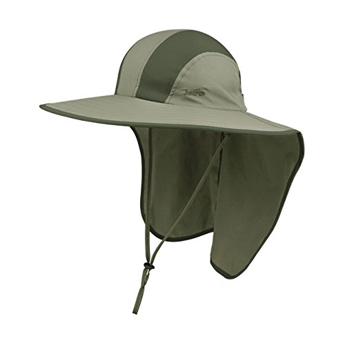 Juniper Men's Taslon Uv Large Bill Cap, One Size, Olive #TOP9
