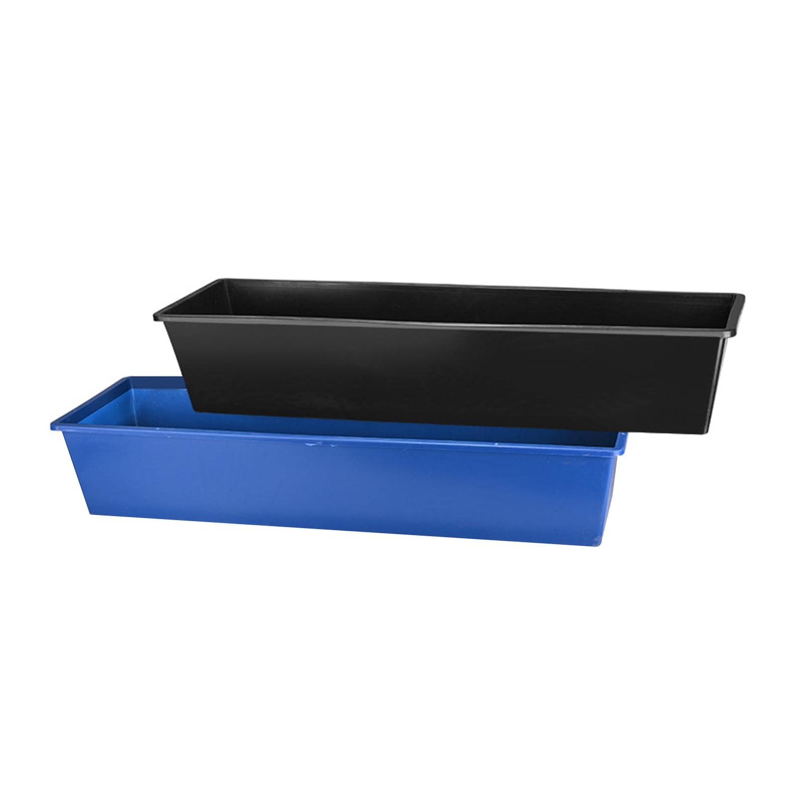Comedero para Animales de Gran Capacidad Plástico Resistente Abrevadero Colgante Accesorio para Granja Adecuado para Alimentar Vacas Caballos, Azul