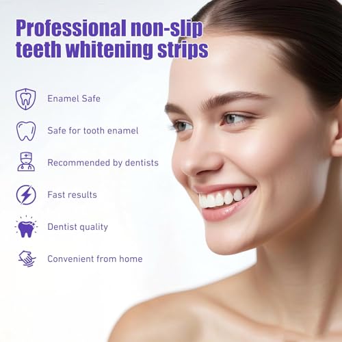 14 Paare Whitening Strips, Theet Whiting Stripes, Zahnaufhellung Strips, Bleaching Stripes, Zähne Aufhellen, Zahnbleaching Schützt den Zahnschmelz Mild und Unempfindlich