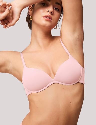 Image of Wireless Lift Up Bras for Women Small Breasted T-Shirt Wirefree Padded Bras 32AA-38A