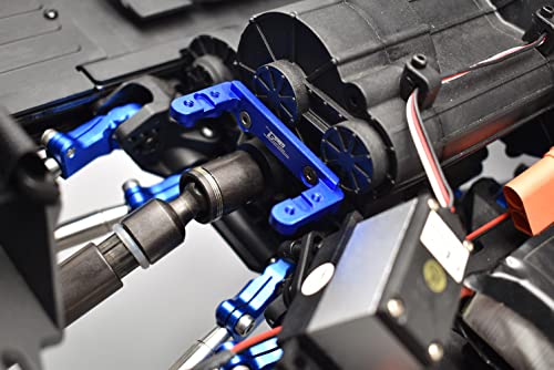 GPM 1Pc Set Upgrades Aluminum Front Knuckle Servo Mount for 1/6 4WD SCX6 Jeep Jlu Wrangler (AXI05000) & 1/6 4WD SCX6 Trial Honcho (AXI05001) RC Cars (Silver)