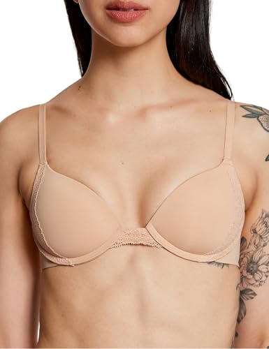 Pepper Push Up Bra | Lace Lift Up Bra, Zero Gaps, Silky Fabric, Underwire Lace Bras for Women, (30A-40B)