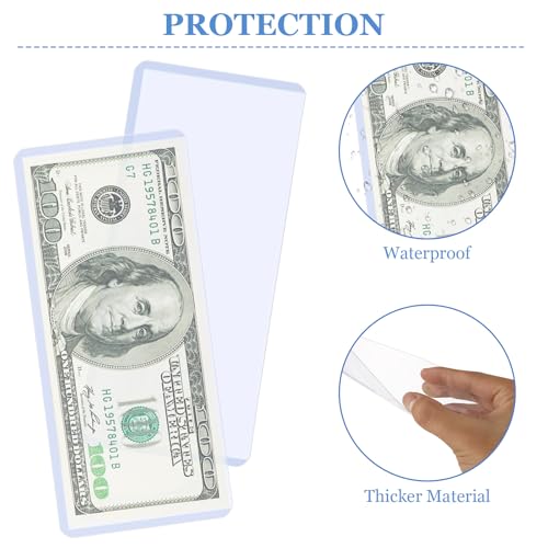 Protectores duros para billetes 50 unidades 6.8x2.9 pulg miniatura 7