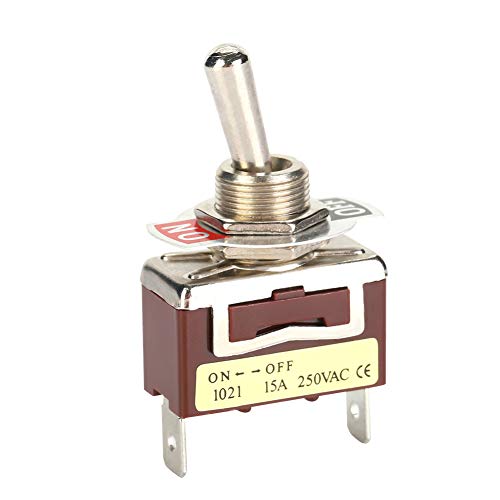 Mechanical Valve, 5PCS 6.3 Quick Switch 2 Pins 2 Position On Off Toggle Switch Valve, Hand Controlled Mechanical Valve with, Pushbutton Switches