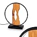Produktbild HOFSTEIN LED Tischleuchte Nevogilde, Tischlampe aus Metall/Holz in Schwarz/Natur, Nachttischlampe im Retro/Vintage-Design m. An-/Ausschalter am Kabel, 7,5 Watt (inkl.), 850 Lumen, 3000 Kelvin
