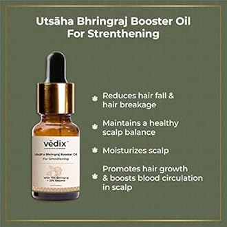 Vedix Bhringadi Hair Fall Kit,Customised Ayurvedic Hair Care Kit, With Bhringaraj Booster Oil -Bhringaraj Hair Shampoo, Hair Conditioner,and Bhringaraj Hair Mask - Gift kit, Pack Of 4, Net vol-310 ml