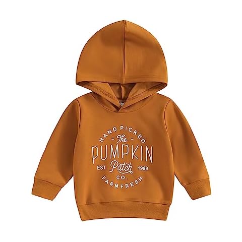 Toddler Halloween Pumpkin Hoodie Sweatshirt Cover
