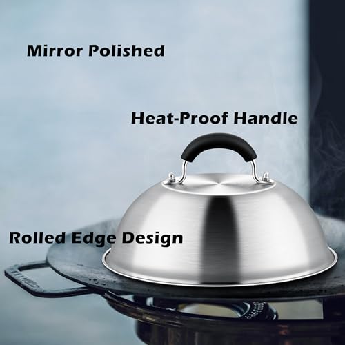 Set de 2 Tapas para Basting de 9.7IN en Acero Inoxidable miniatura 4