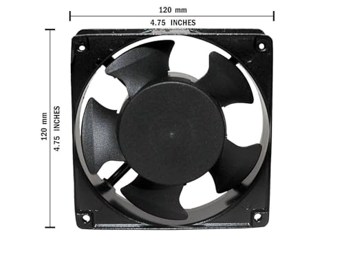 Image of SP Electron 220V AC 4 Inch 120 * 120 * 38 4 Inch Axial Cooling Blower Exhaust Fan for DIY Cooling Home & office Projects