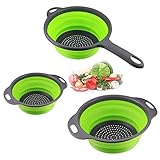 ✅ Versátil: Ideal para escurrir pasta, patatas, zanahorias, espinacas y otras verduras para enjuagar tus hojas de lechuga, frutas y verduras.