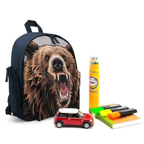 Big Brown Bear Mini Backpack Light Weight Small Travel Backpack Shopping Travel Daypack3