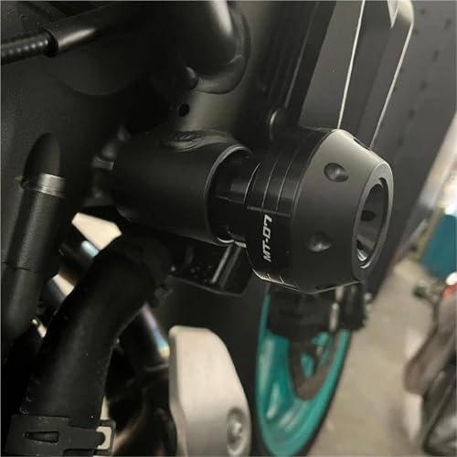 Yamaha XSR700 protection moteur robuste avec curseurs bleus - 4