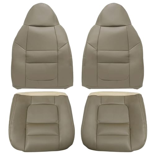 Housse de siège arrière Ford F250 F350 Lariat cuir marron pour vos voyages en famille