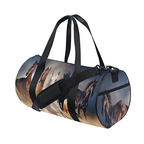 ALAZA-Horse-Herd-in-Desert-Sand-Storm-Sports-Gym-Duffel-Bag-Travel-Luggage-Handbag-for-Men-Women