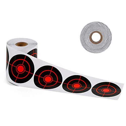 Gearoz Splatter Target Stickers, 3 Inch Reactive Paper Targets, 250 Pcs Adhesive Shooting Targets With Fluorescent Yellow Impact For Bb Gun, Pellet Gun, Airsoft, Rifle Shooting Practice #TOP5