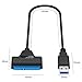 GeekerChip USB 3.0 auf SATA III, SATA USB 3.0 Festplattenkabel für 2,5 Zoll SSD/HDD Adapter, für Desktops, Laptops, kompatibel mit Windows/Mac OS
