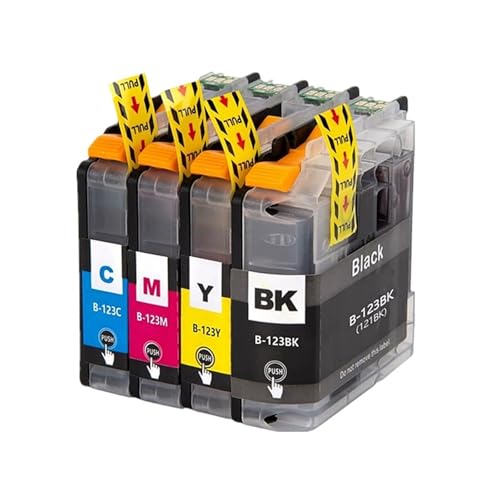 Cartouches LC123 pour remplacer l'encre épuisée de votre Brother MFC J4510DW ou J470DW