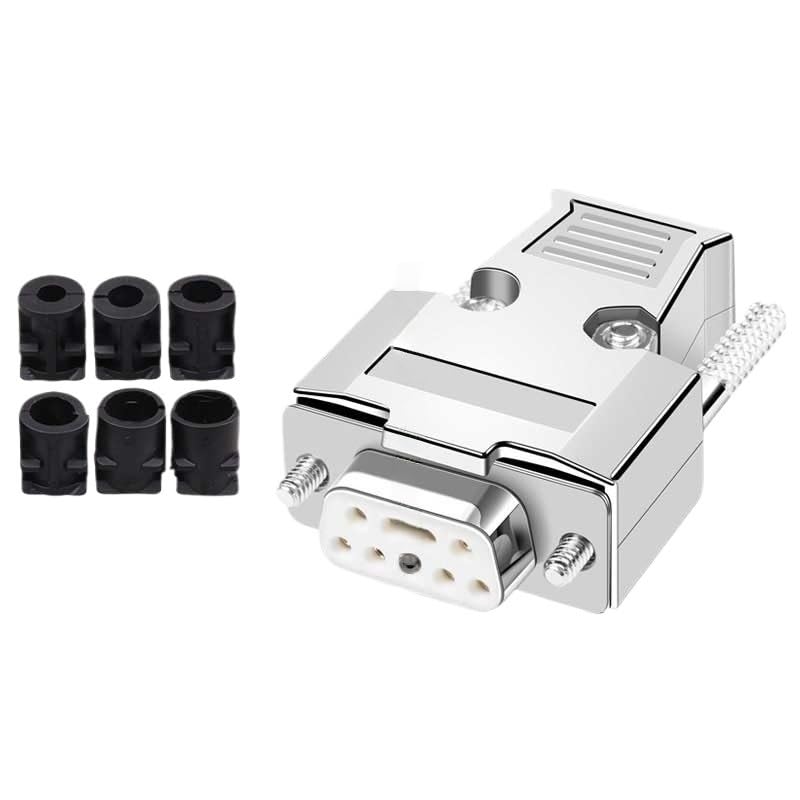 DB9 Metal Connector Industrial-Grade RS485 RS232 Serial Port Plug Male Female Welding 9 Pin Screw Connectos(LF)