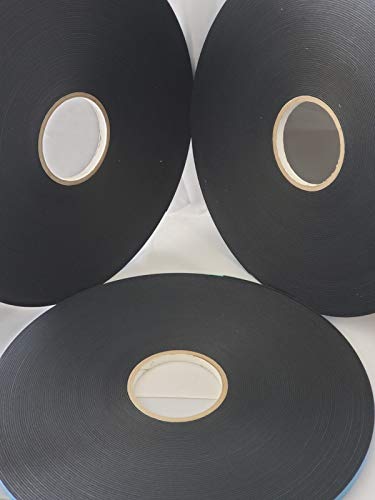 Image of Double Coated Window Glazing Tape, DC-PEF06P Width 1 /16 inch x Thick 3 /8 inch x 150' Black