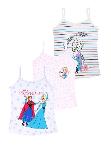 Image of BODYCARE Frozen Printed Girls Camisole Pack of 3 | 100% Cotton | Ultra Soft Breathable Innerwear | Skin Friendly, Tagless Comfort | Ideal for School