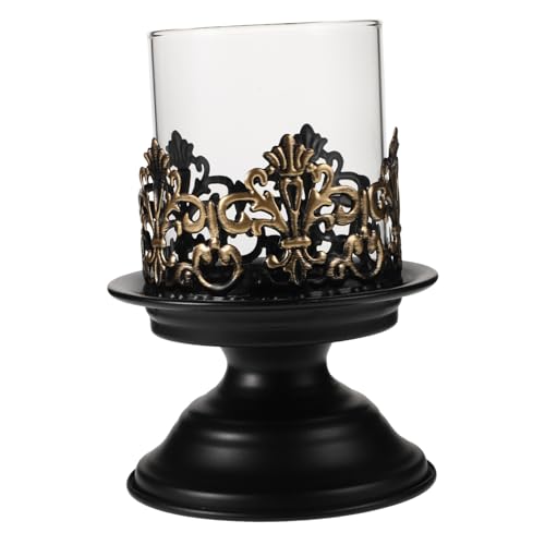 BESTOYARD Candelero De La Vendimia Candelabros De Horno De Aromaterapia Cuello Falso Removible Collares Personalizados Café Diadema Absorbente De Sudor Cintas De Cuello Vela Black Planchar