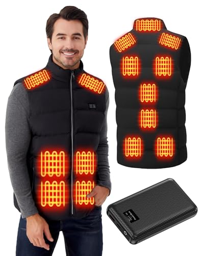 SKYWPOJU Beheizte Weste für Herren Damen - Elektrische Thermo...