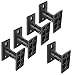 PERLESMITH Speaker Mounts - Universal Satellite Speaker Wall Brackets, 5 Pack - Adjustable Tilt and Swivel for Large Surround Sound Speakers - for Walls and Ceilings - Holds up to 8lbs
