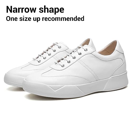Image of CHAMARIPA Men's Invisible Height Increasing Elevator Shoes - Lace up Light-Weight Casual Walking Shoes - Fashion Height Increase Sneakers - 2.76 Inch Taller