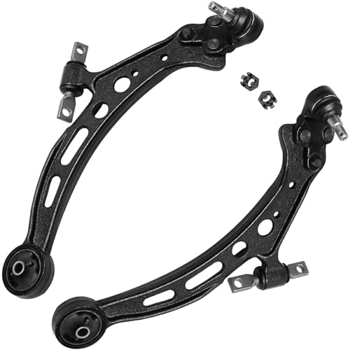 Image of Detroit Axle - 8pc Front End Control Arms Kit for 92-96 Toyota Camry Lexus ES300, 95-96 Avalon, Lower Control Arms with Ball Joint Sway Bar Links Tie Rods 1992 1993 1994 1995 1996 Replacement