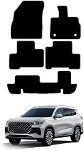 GCM - Car Mats for Chery Tiggo 8 2025 to Present – Tailored Car Carpet Car Mats Set with Accessories – Anti-Slip Car Floor Mats, Waterproof – Easy to Clean - Black Edging,Carpet