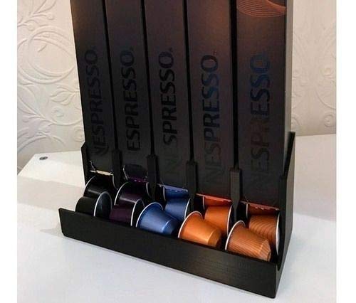 Organizador Suporte Cápsulas Nespresso Modelo De 5 Caixas (Preto)