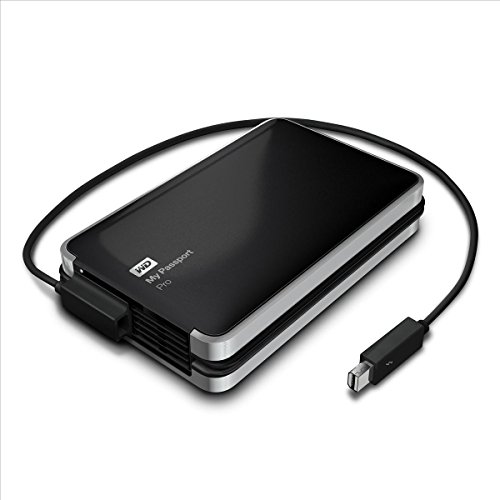 WD My Passport Pro - Disco Duro Externo portátil de 2 TB (Thunderbolt)