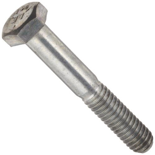 3/8"-24 x 2 1/2" Steel Hex Bolts Grade 5 Fine, Medium Carbon Steel, Zinc-Plated Finish, Partially Threaded (25 Pack)